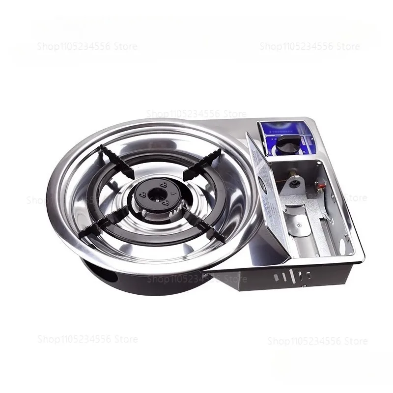 Korean Commercial Desktop Embedded Bbq Gas Grill Smokeless Indoor Outdoor Stainless Steel Barbecue Gas Grill For Restaurant