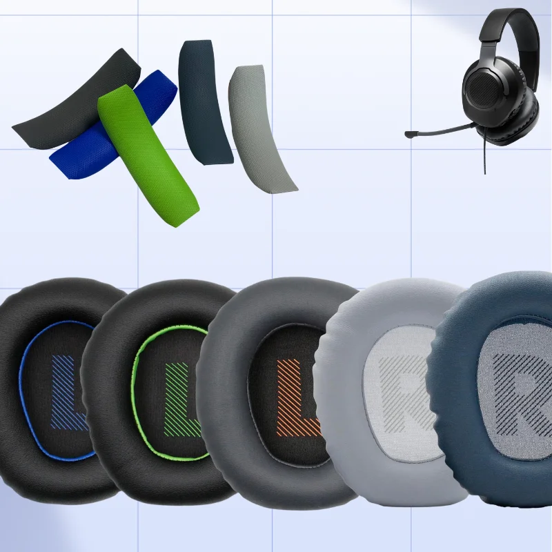 Ersatz-Ohrpolster, Kopfhörerzubehör, Ohrmuscheln und Stirnbänder für JBL Quantum 100-Kopfhörer – Kopfhörer-Reparaturteile