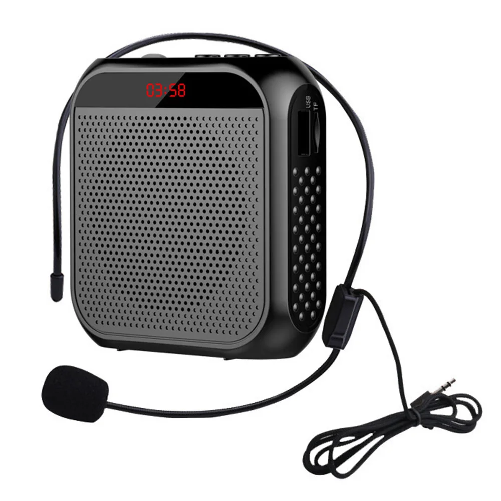 Amplificador de voz para profesores, altavoz Personal portátil multifuncional de 8W y 2200mAh con pantalla de micrófono