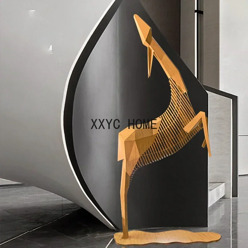 TAO Stainless steel outdoor square garden hotel custom large-scale sculpture creative floor decoration ornaments