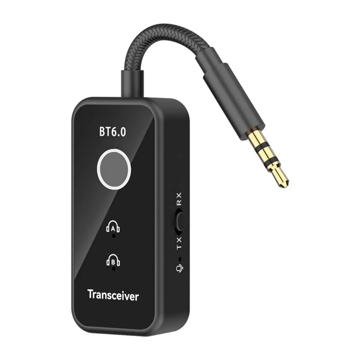 Bluetooth 6.0 Wireless Audio Transmitter and Receiver 3.5mm Plug AAC/ Built-in Isolation IC for Bluetooth Device