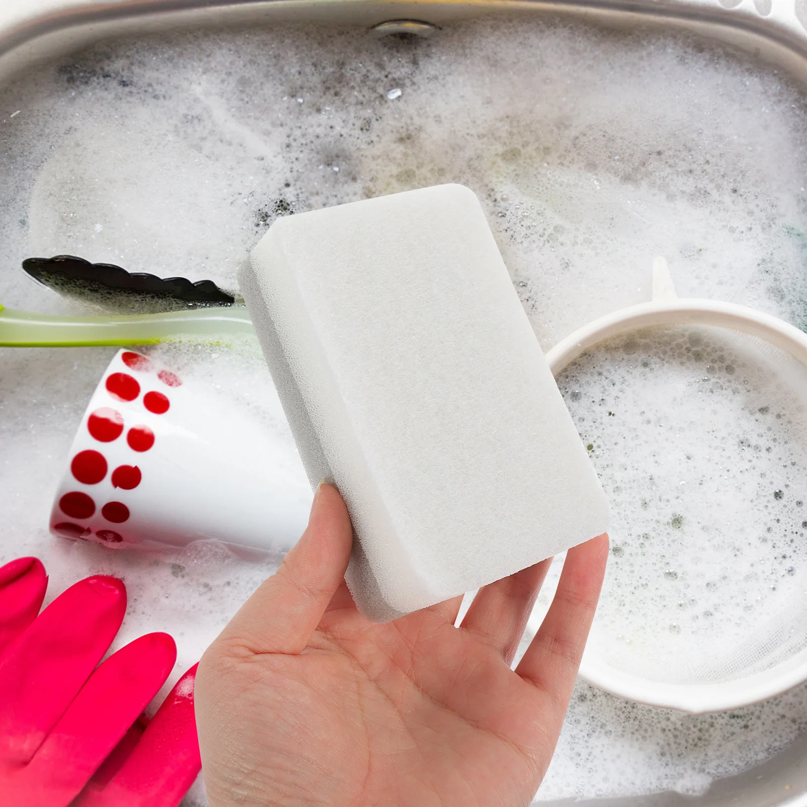 

10Pcs Kitchen Cleaning Sponges Dish Scrubbers for Washing Dishes Multifunctional Kitchen Sponge Set Dish Scrubber Sponge