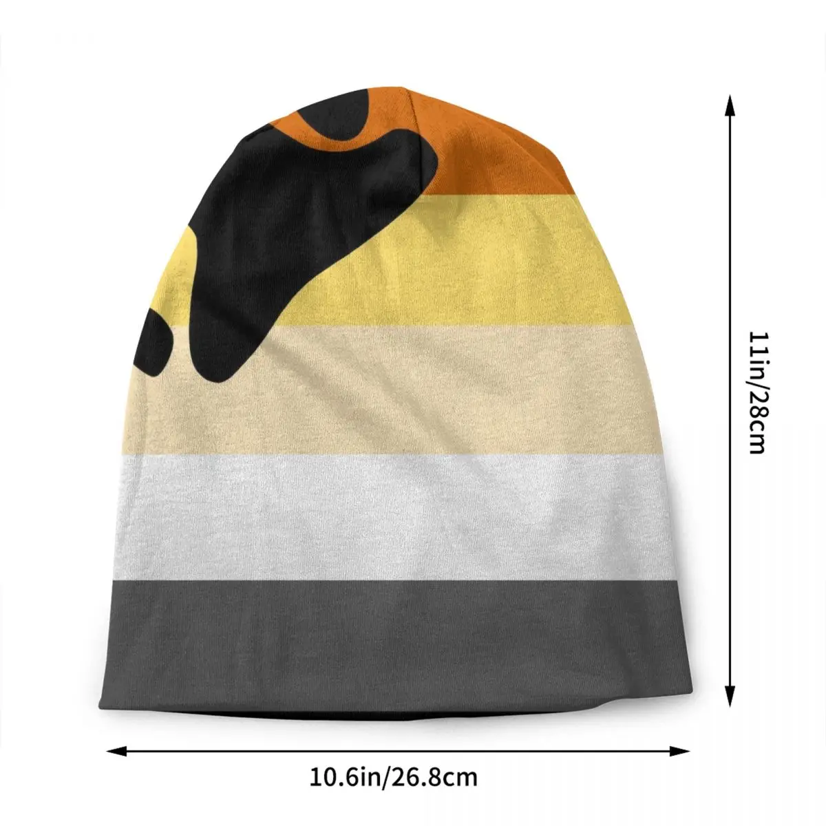 Bear Pride Flag Skullies Beanies Caps Unisex Winter Warm Knitted Hat Hip Hop Adult GLBT LGBT Gay Paw Bonnet Hats Outdoor Ski Cap