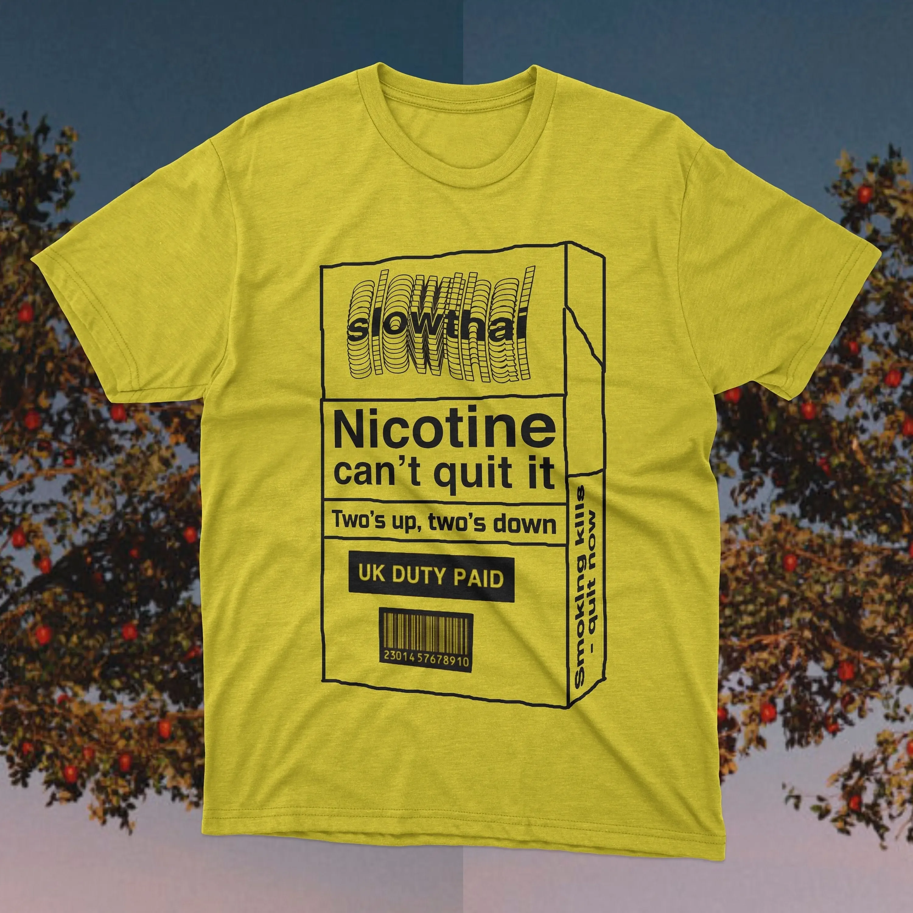 Slowthai Doorman Inspired Tee , Nicotine Can't Quit It , Slowthai Tyron T-shirt , Slowthai Shirt Britsh Rap, Skepta