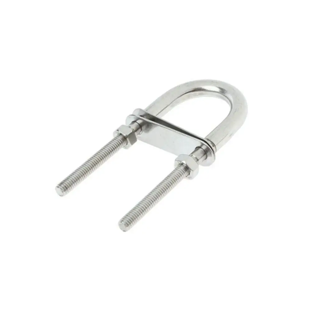 Metal U-bolt Yacht accessories Yacht Boat Hardware 304 Stainless Steel Rope Rigging Bow Stern Eye Screw with Nut Screw Pads