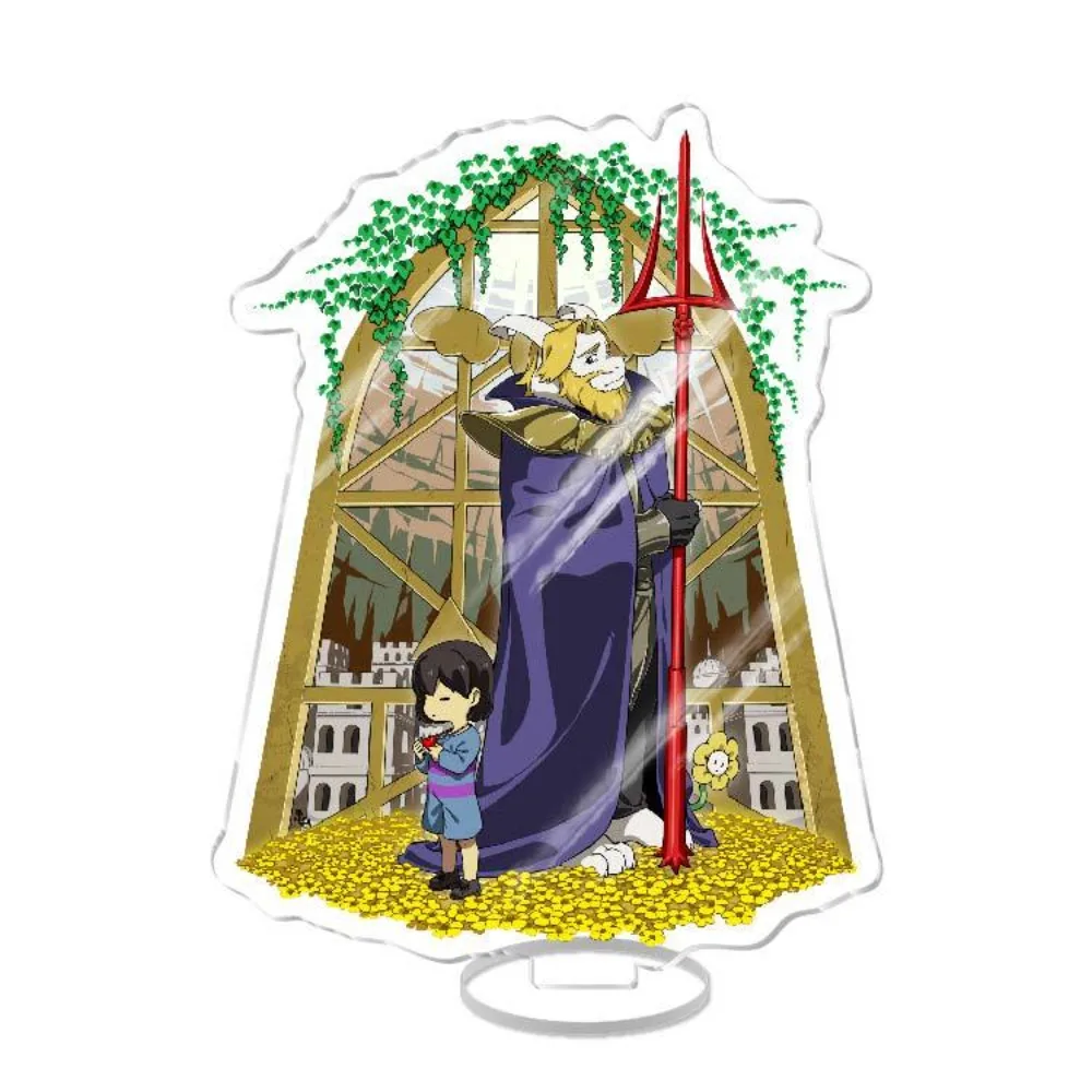 Popular Anime Acrylic Stand Character ‌Frisk‌ Chara Figure Model Plate Funny Desktop Decorative Fans Cosplay Collection Gifts