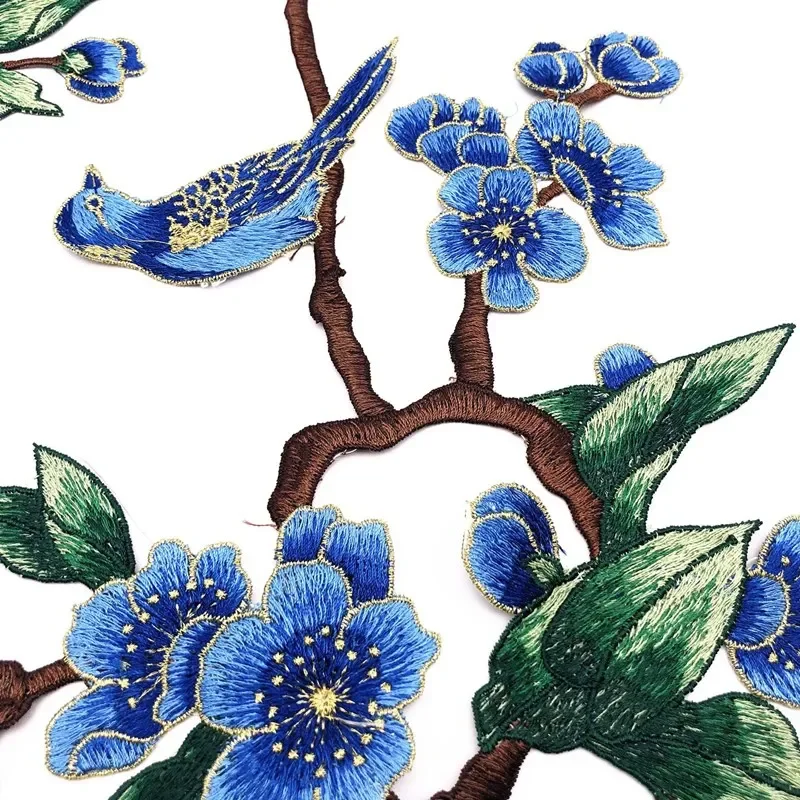 Embroidery Flower Patch for Clothing,Sew-on Applique,DIY Crafts,Hat and Bag Accessories,Badges Appliques for Clothing, 3Pcs view 6