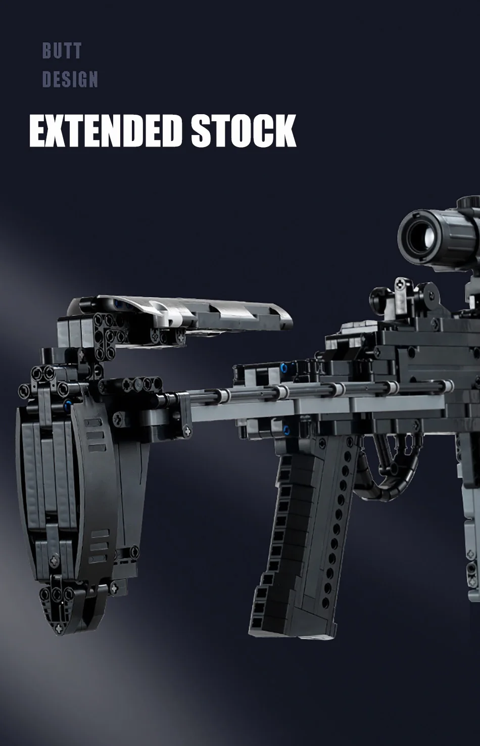 Militär-Gewehr MK14 Kampfgefeuerwaffe Armee M24 Scharfschützengewehr Modellbausatz Bausteine Spielzeug für Kinder Jungen Geschenke – Detail 9