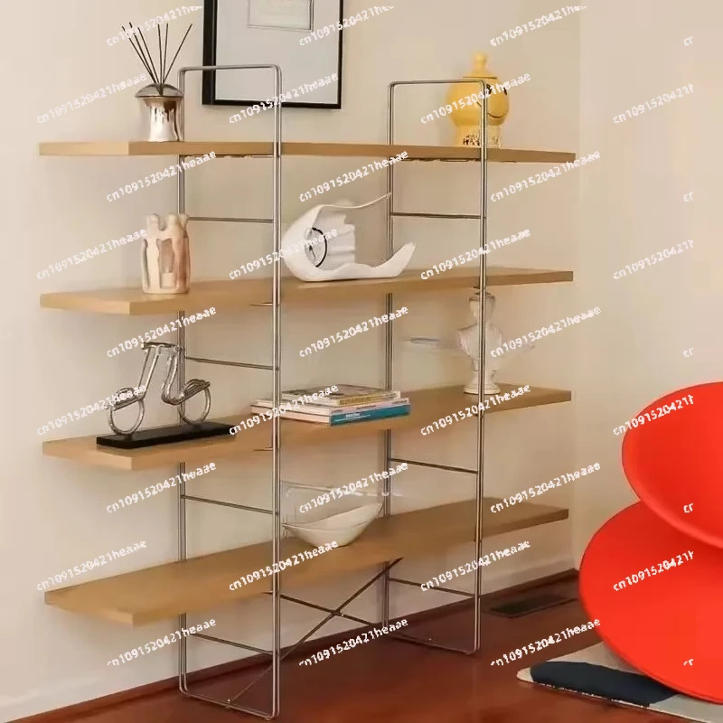 

Подходит для домашней организации: Декоративная стеллажная система в стиле каркаса, напольная, от пола до потолка, многоуровневая, простая настенная витрина.