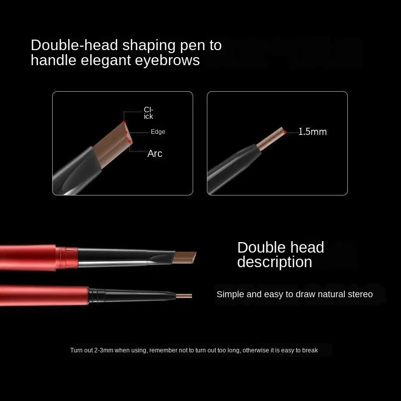Crayon à sourcils Double tête, 5 couleurs, croquis fins, maquillage longue durée, tatouage imperméable, peinture pour les yeux, stylo de teinte, Miss femmes, maquillage