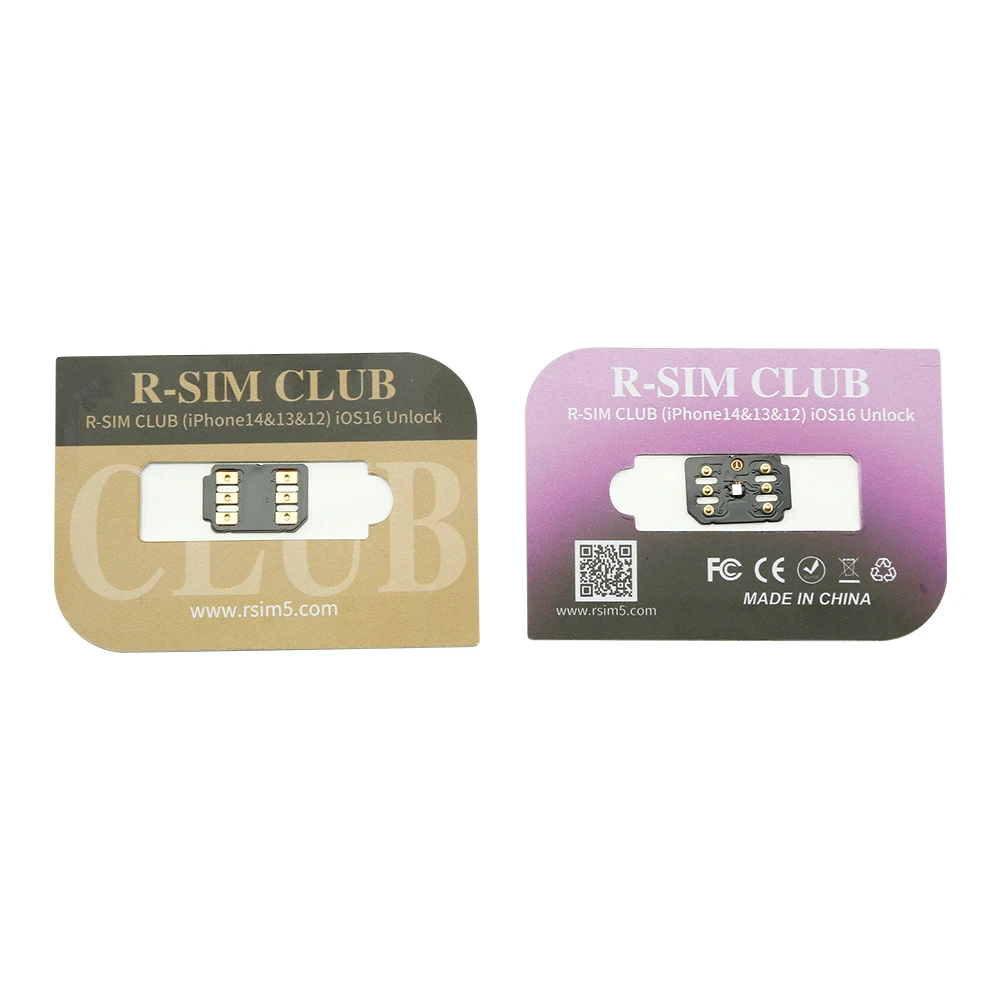 R-SIM CLUB CPU Unlocking Card Sim Card Sticker For iPHONE 6G-7-8-X-XSM-11-12-13 -14-14 PM Series IOS 16 Unlocked SD Sim Adapters