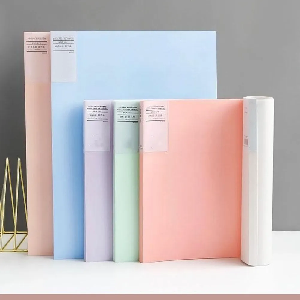 

2Pcs A4 Plastic File Folder Expanding Multi-Function Document Organizer with Multiple Pockets Portable Lightweight for Office