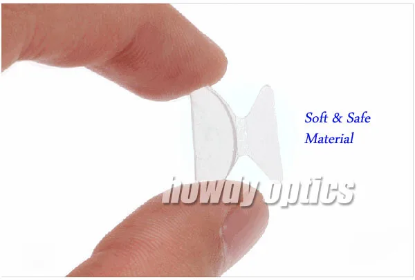 Immagine 5: 5prs Panpan acetato plastica occhiali da vista occhiali da vista Silcone nero trasparente antiscivolo nasello accessori adesivi