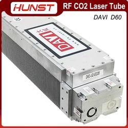 HUNST CO2 RF Laser Tube 60W 80W 10.6um Metal Laser Tube DAVI D60 for Co2 Laser Marking Machine Cutting Engraving Machine