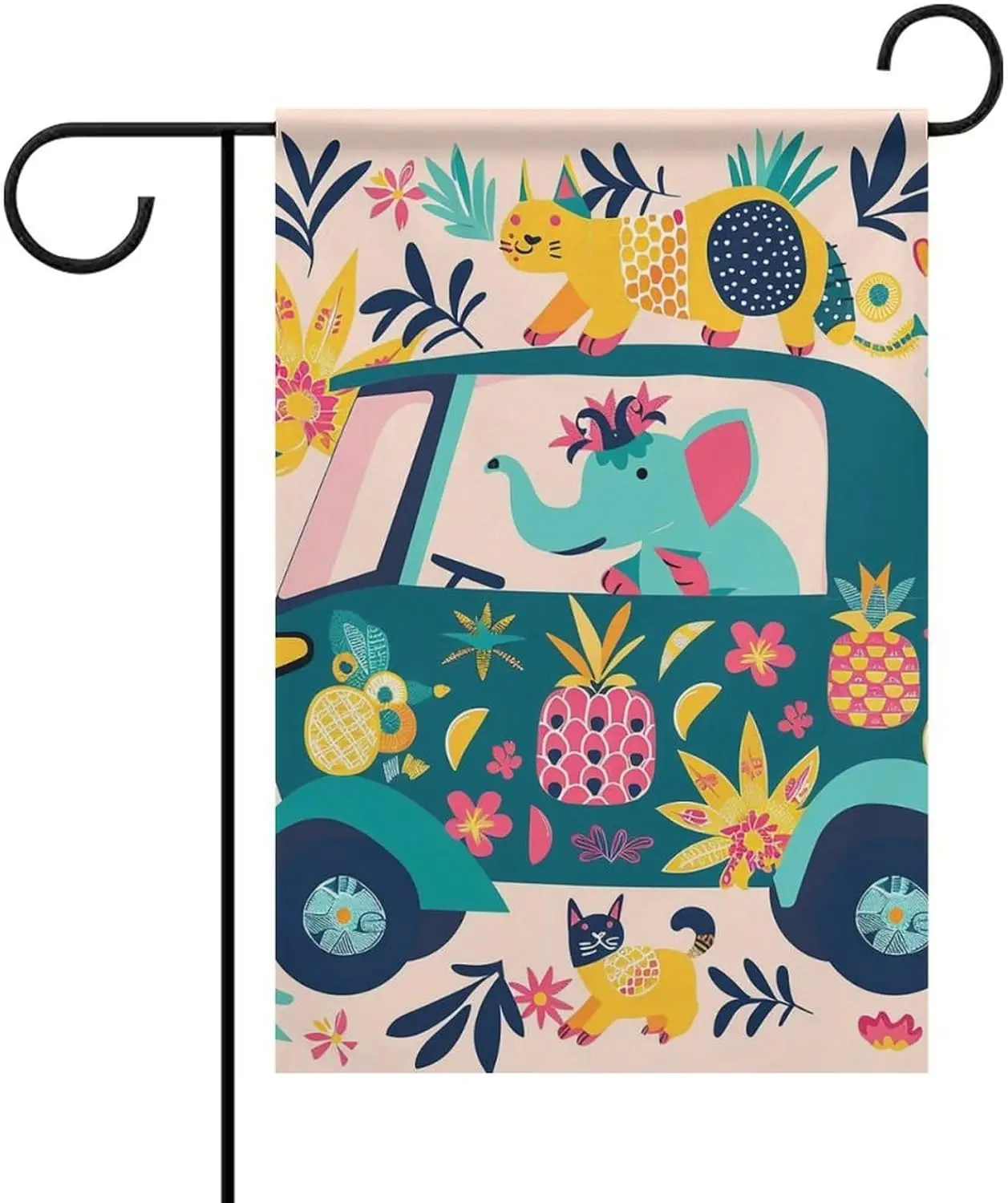 Seasonal Garden Flag Double Sided 12 X 18 Inch Spring Summer Garden Flags Car Style Pattern Yard Flag Outdoor Decor Welcome  LLG