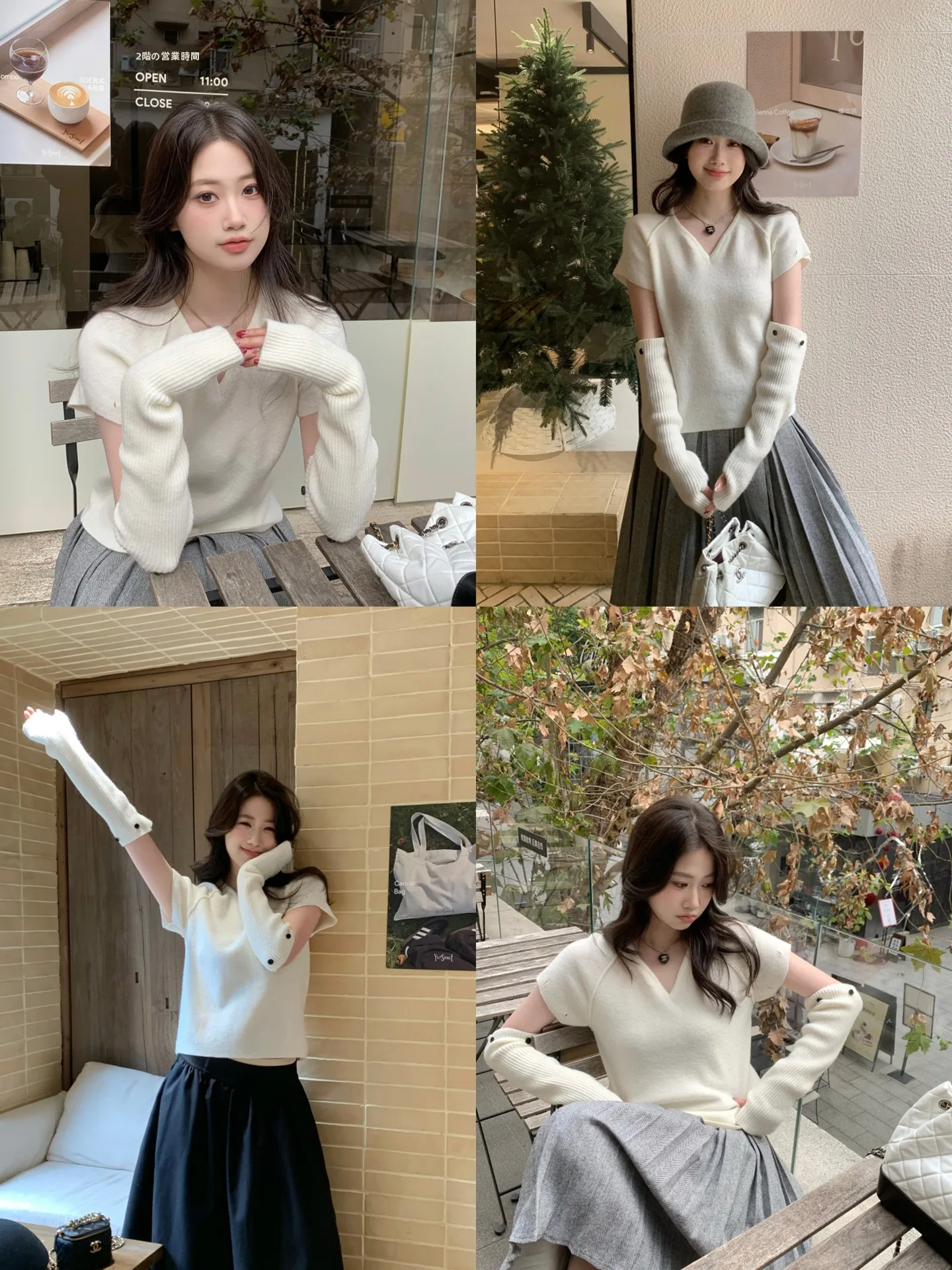 

Ele V-Ne ort Sve Knitted Top with Sve Covers Soft Polyester Fiber Spring New Sle for Women Casual Commute Wear