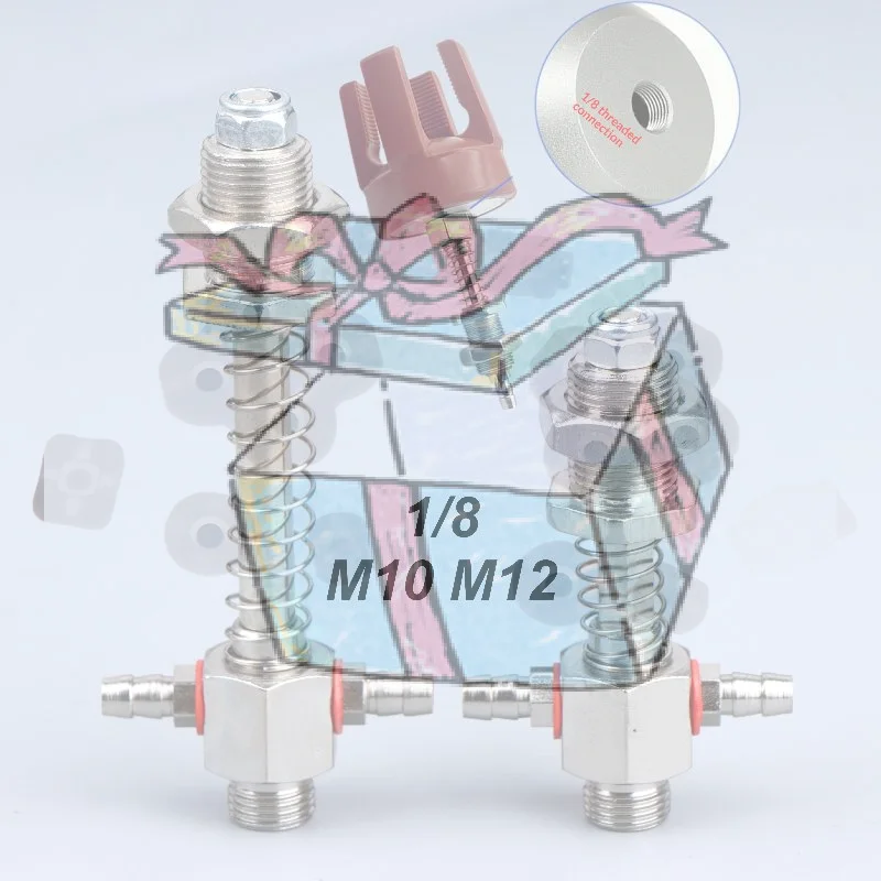 1Pcs Side Tail Air Inlet Vacuum Sucker Mechanical Arm M12 M10 1/8''Big Head Suction Cup Manipulator Accessories Bracket Hardware