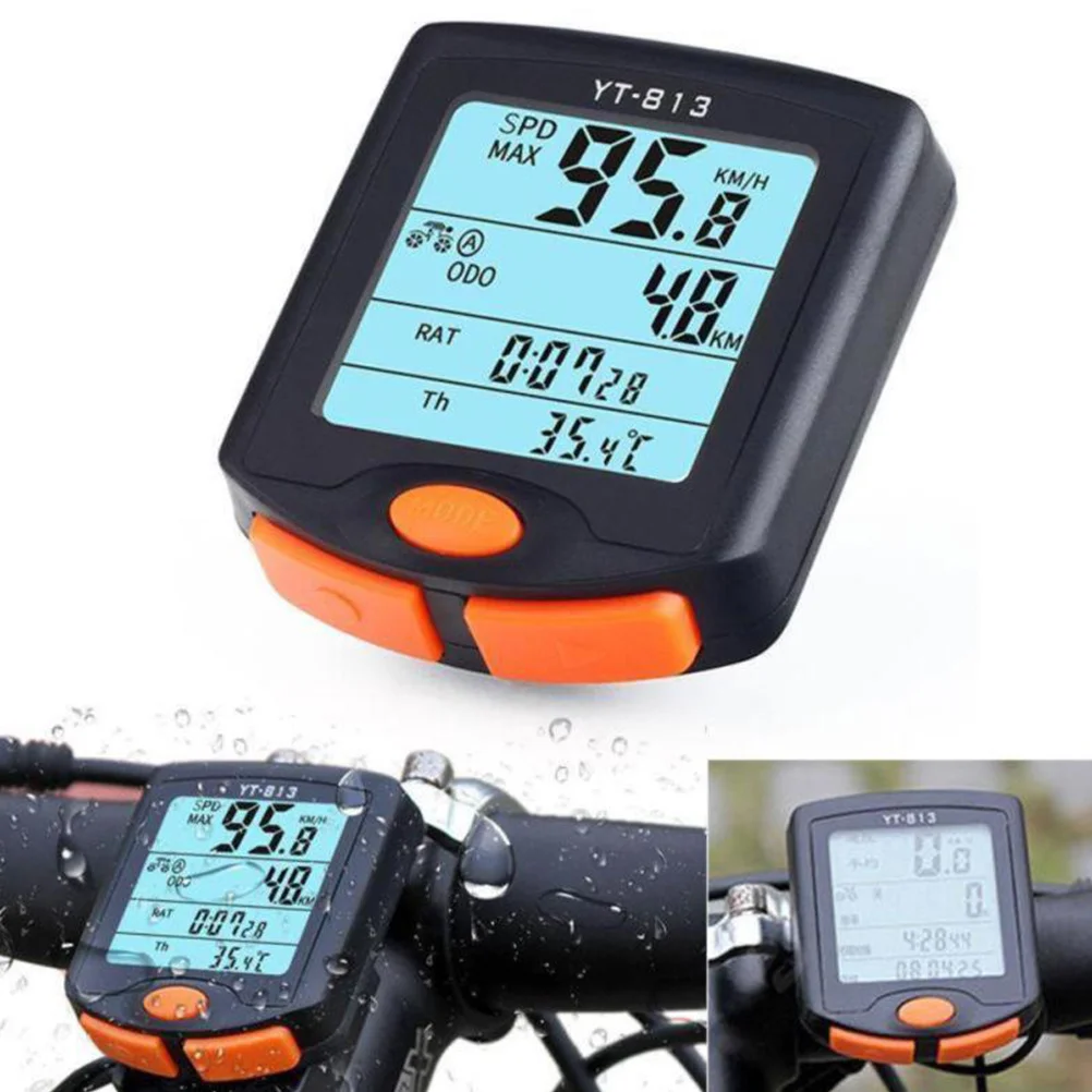 

Wired Waterproof Bike Code Table Stopwatch Speeding Alert Low Tips 4-40 Bicycle Electric Motorcycle Mileage Cycling