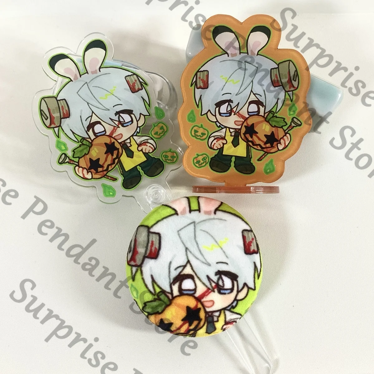 Anime Love and Deepspace Zayne Caleb Xavier Sylus Rafayel Cosplay acrílico soporte figura insignia punzón palo colgante Fans regalo