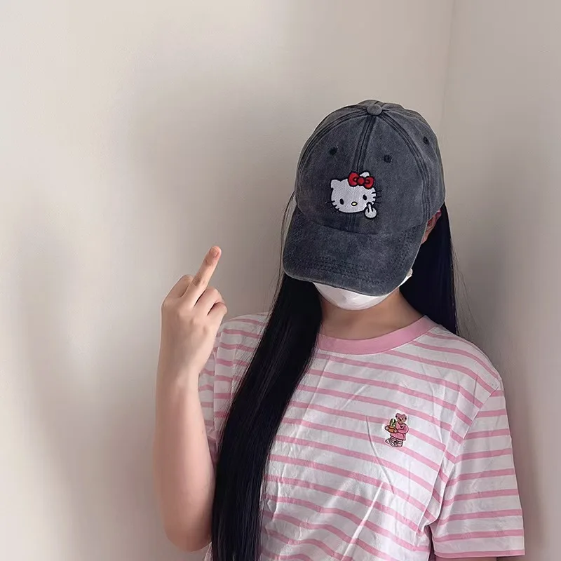 قبعة بيسبول لطيفة مع مرحبا كيتي وسانريو كارتون ، قبعة قابلة للتعديل ، قبعة رياضية في الهواء الطلق ، قبعات كاواي أنيمي بلغت ذروتها ، هدية