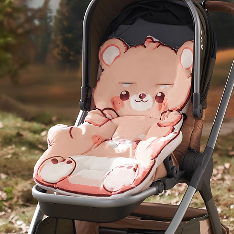 OUYUN Baby Stroller Seat Liner Cushion Warm Pad for Spring Autumn High Chair Mat Universal