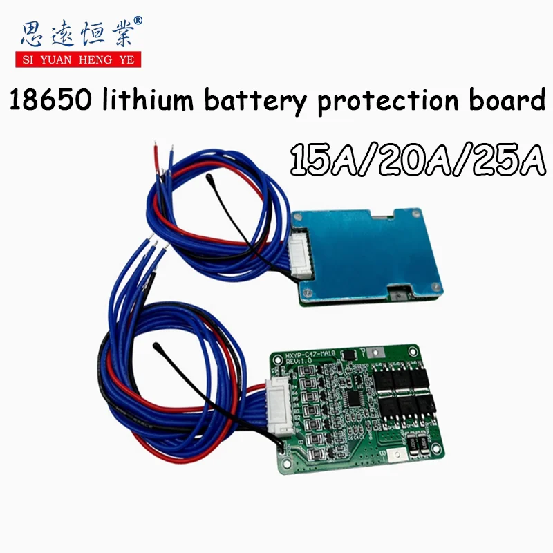 1PCS 18650 Lithium battery protection board 7 Strings ternary protection board 24V 25A with equalization belt temperature protec