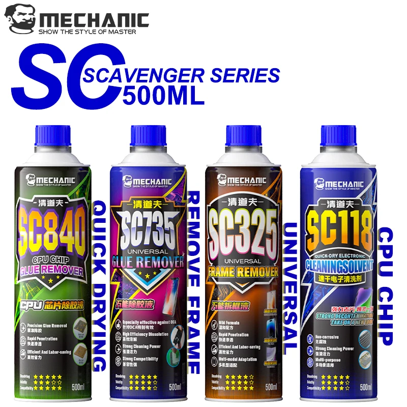 

MECHANIC Scavenger Fast Dry Electronic Cleaner Universal Adhesive Remover Frame Disassembly Liquid CPU Chip Cleaner Repair Tool