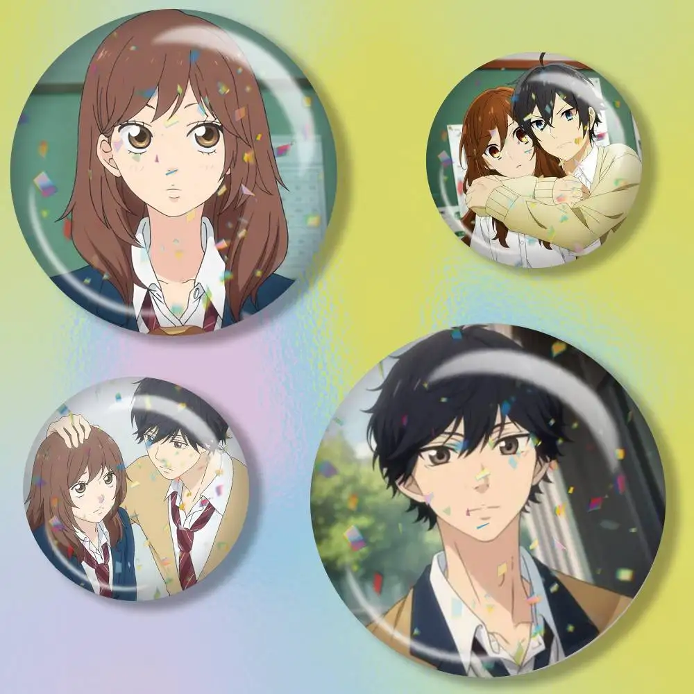 Anime A-Ao Haru Ride  Brooch Metal Decorative Brooch Pins for Backpack Clothes Jacket Accessories,Souvenir.