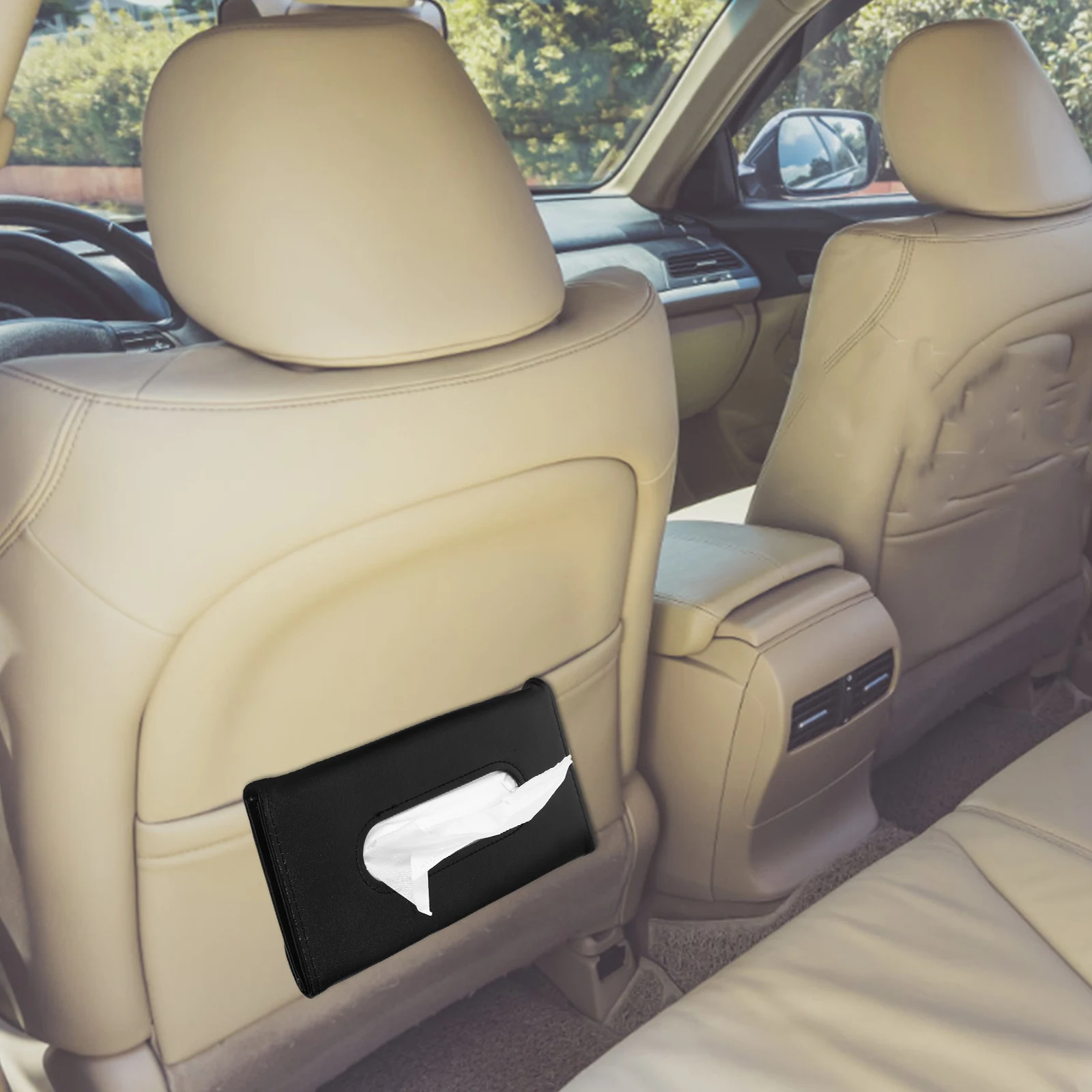 

Tissue Holder Visor Hanging Dispenser Napkin Tissue Holder Napkin Dispenser For Car Visor Storage For Car Essentials Beige