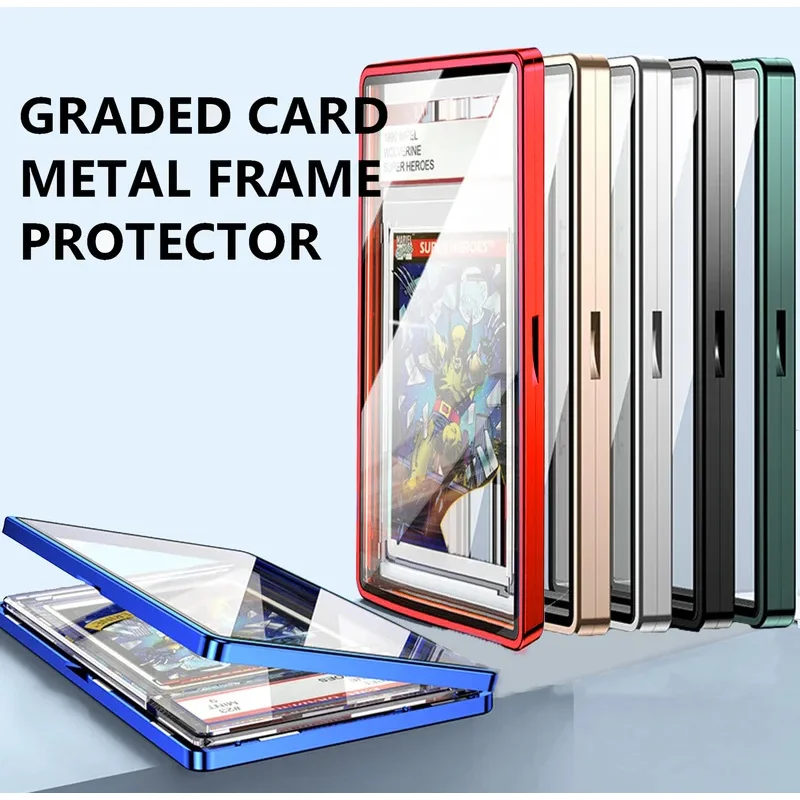 Gradient Color Card Protector Magnetic Trading Card Box for BGS for PSA Board Game Sports Storage Organization Display Box