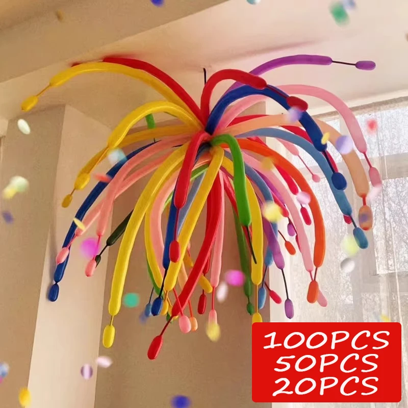 100/50/20 Stück bunte Ballons, magische, lange Latexballons, zum Selbergestalten, vielfältige Formen, für Geburtstagsfeiern und Hochzeitsdekorationen. – Detail 1