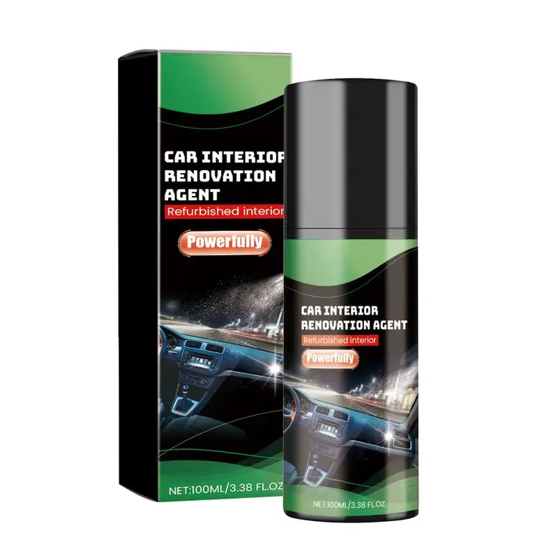 

Auto Interior Cleaner Multi-Purpose Interior Car Cleaner 100ml Car Maintenance Supplies For Interior Parts Leather Fabric