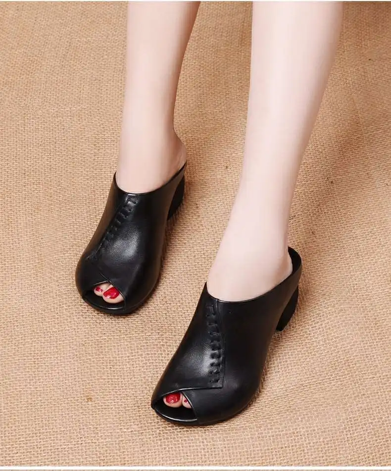 Summer Women Retro Slippers Platform Shoes Wedges Flip Flops Women High Heels Shoes Women Casual Sandals Creepers