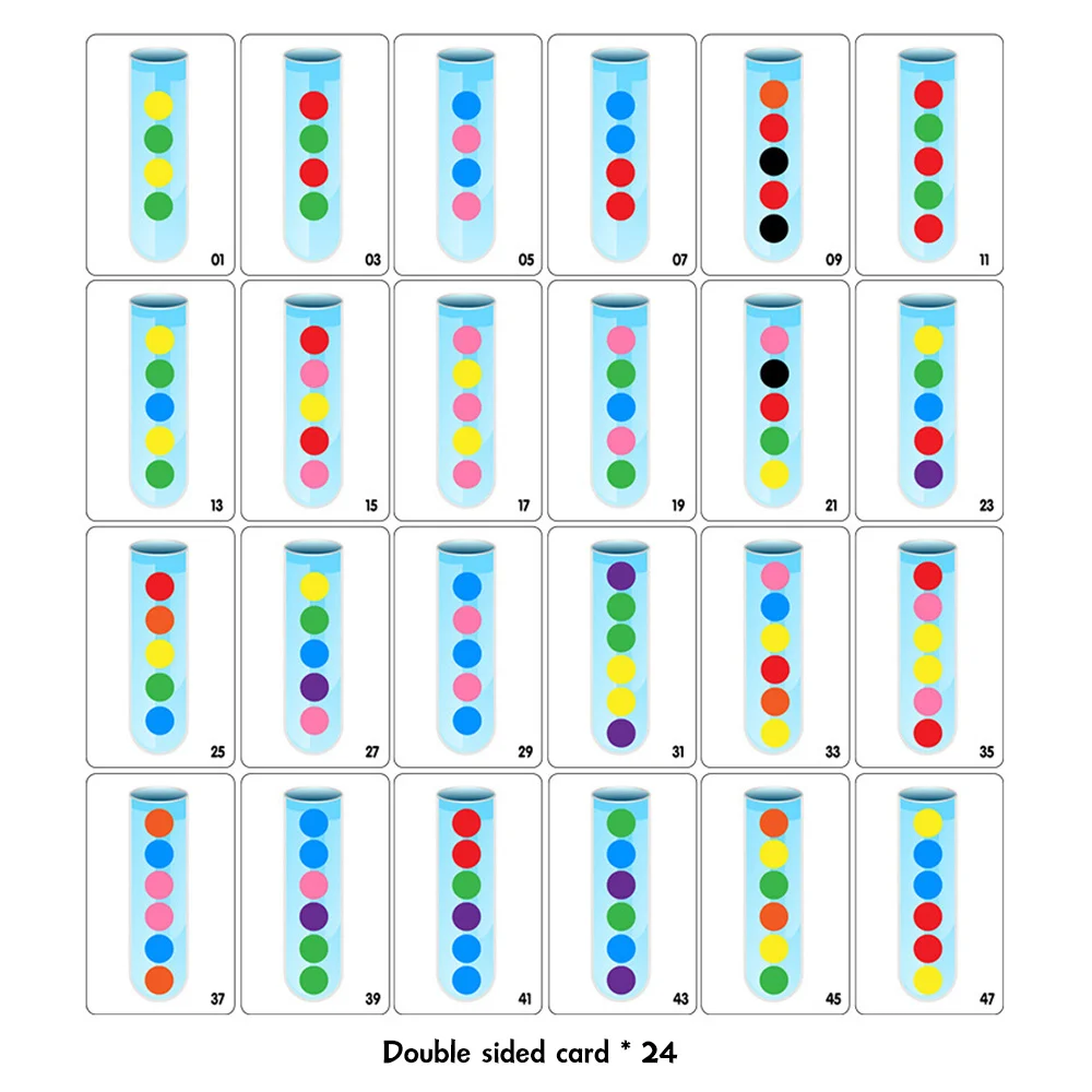 Clip cuentas Clip bola tubo de ensayo juguete bebé educación temprana concentración lógica