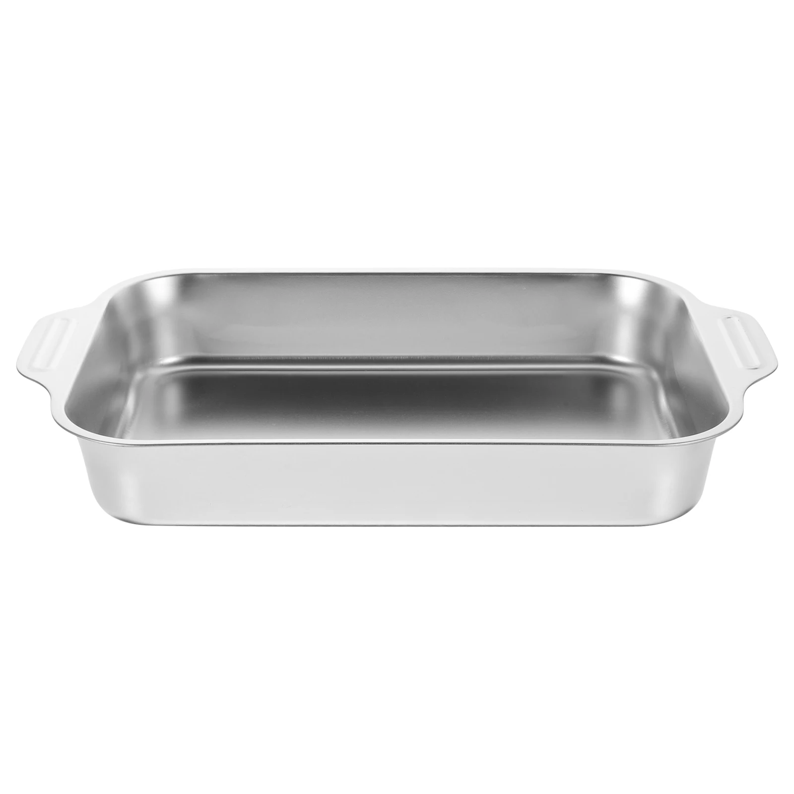 

Stainless Steel Fish Grilling Tray Rectangular Roasting Pan Portable Metal Tray for Home Restaurant Seafood Cooking