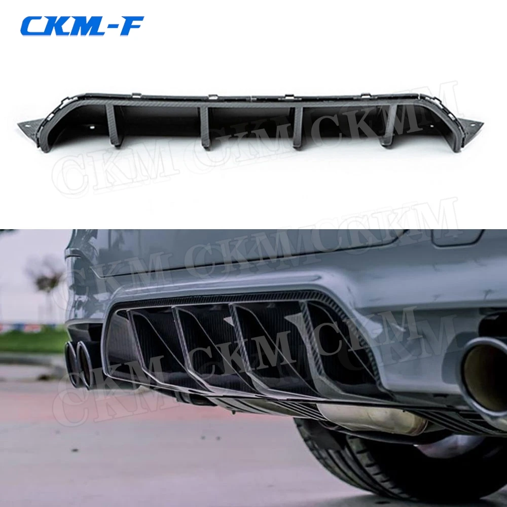 Carbon Fiber Rear Bumper Diffuser Lip For BMW 5 Series F90 M5 Sedan 4 Door 2018 2019 FRP Bumper Guard A Style Body Kits