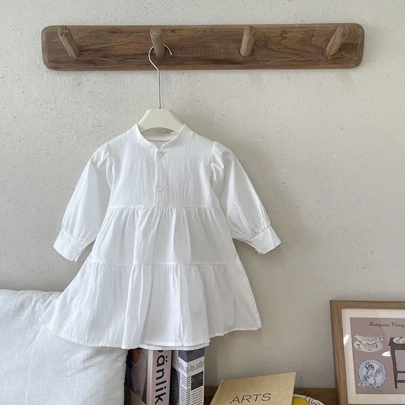 طقم ملابس للفتيات الصغيرات لفصل الربيع والخريف سترة جينز جديدة للأطفال + فستان مكون من قطعتين