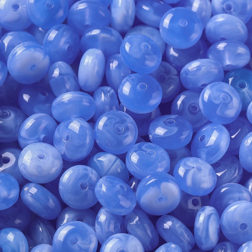 50 stuks gekleurde acryl twee kleuren kralen platte ronde spacer kralen voor doe-het-zelf oorbellen kettingen armbanden sieraden maken bevindingen