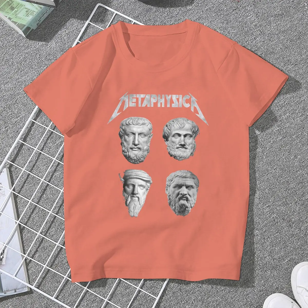 Philosophy 5XL TShirts Metaphysica Print Girl T Shirt Funny Clothing