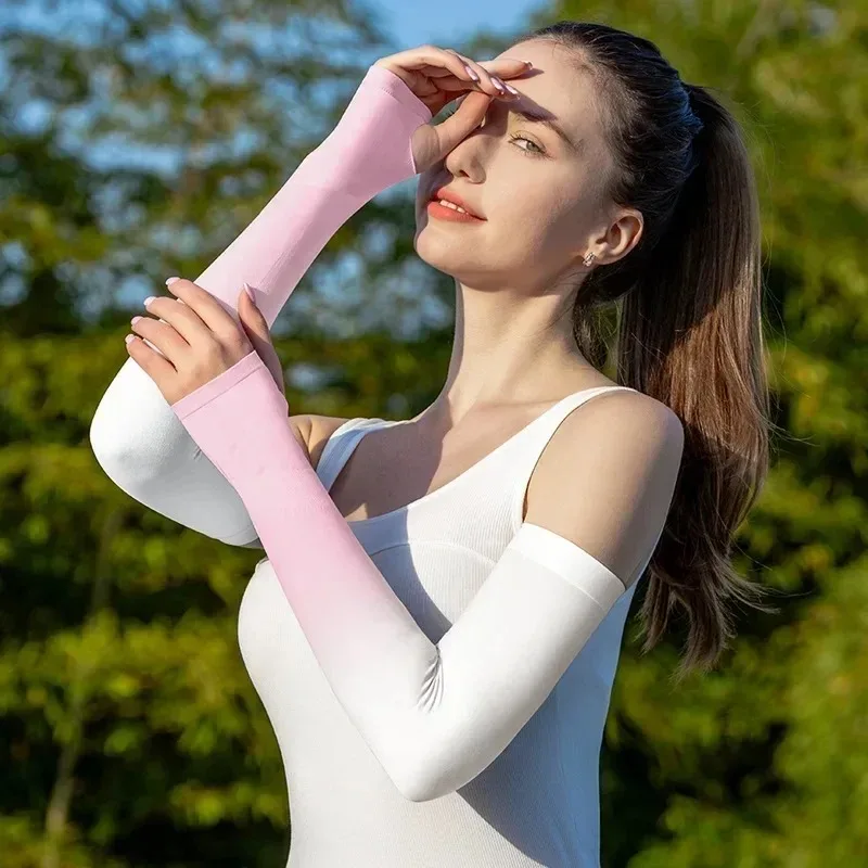 أكمام وشم للرجال والنساء ، أكمام ذراع ، حماية من أشعة الشمس ، ضغط ، تبريد ، غطاء مع فتحة إبهام ، ركوب الدراجات #2