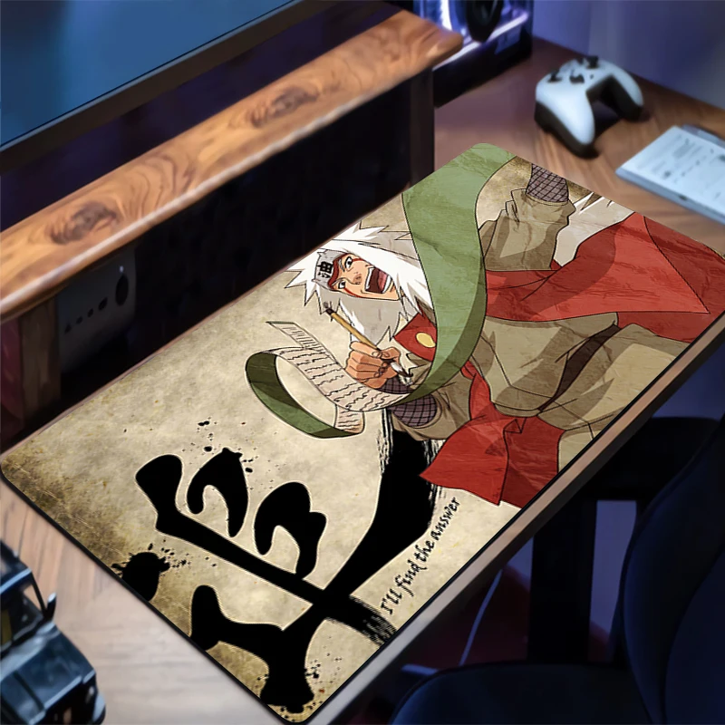 

Mouse Pad Gamer Anti-slip Anime Desk Mat Gaming PC Accessories Tablet Pad Large HD Naruto Jiraiya Mousepad Extended Keyboard Mat