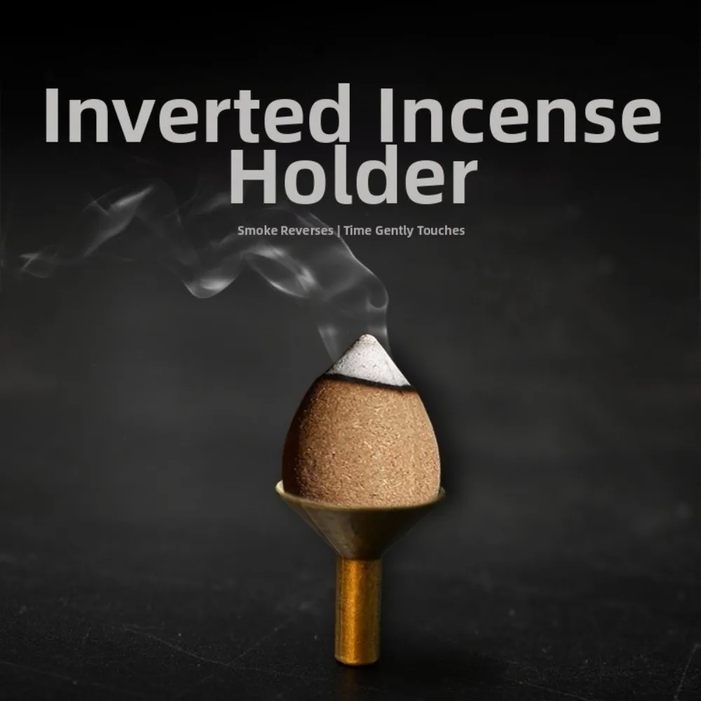 100pcs Alloy Incense Cone Tray Funnel Shape 1in Incense Cone Holder Mini Size Backflow Design Funnel Cone Tray Living Room Use