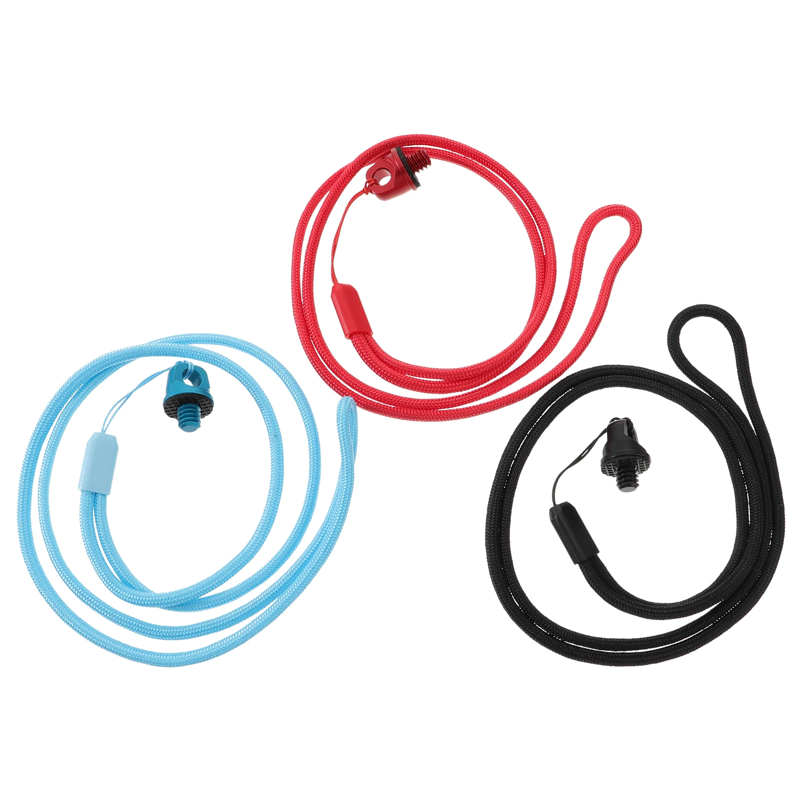 3 Pcs Selfie Pole Lanyard Camera Wrist Bracelet Strap Stick Hanging Rings Sports Nylon