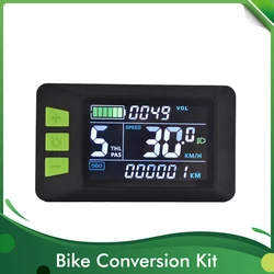 P3C Electric Bike LCD Display Meter E Scooter LCD Panel With USB UART For Mountain Electric Bike Parts (5PIN)