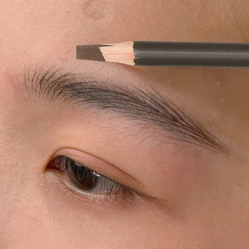 Lasting Microblading Lápis de sobrancelha com escova, impermeável, Natural Matte, tatuagem de sobrancelha, sem manchas, Brow Enhancers, maquiagem cosmética