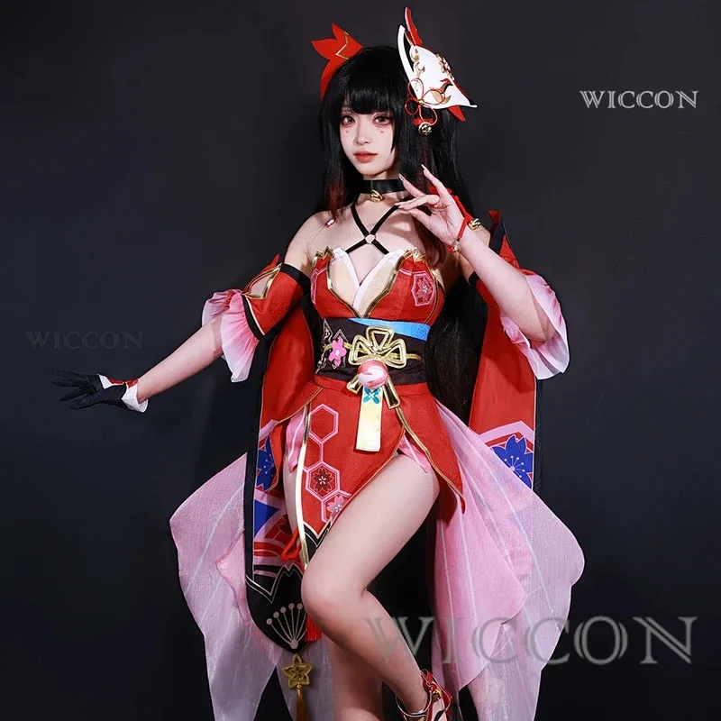 

2025 11 Honkai Star Rail Full Set Mask Shoes Wig Prop Hanabi Sparkle Cosplay Costume Outfit Uniform Dres