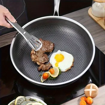 붙지 않는 웍, 스테인레스 스틸 프라이팬, 가스 스토브 및 인덕션 쿠커, 주방 용품, 1 개