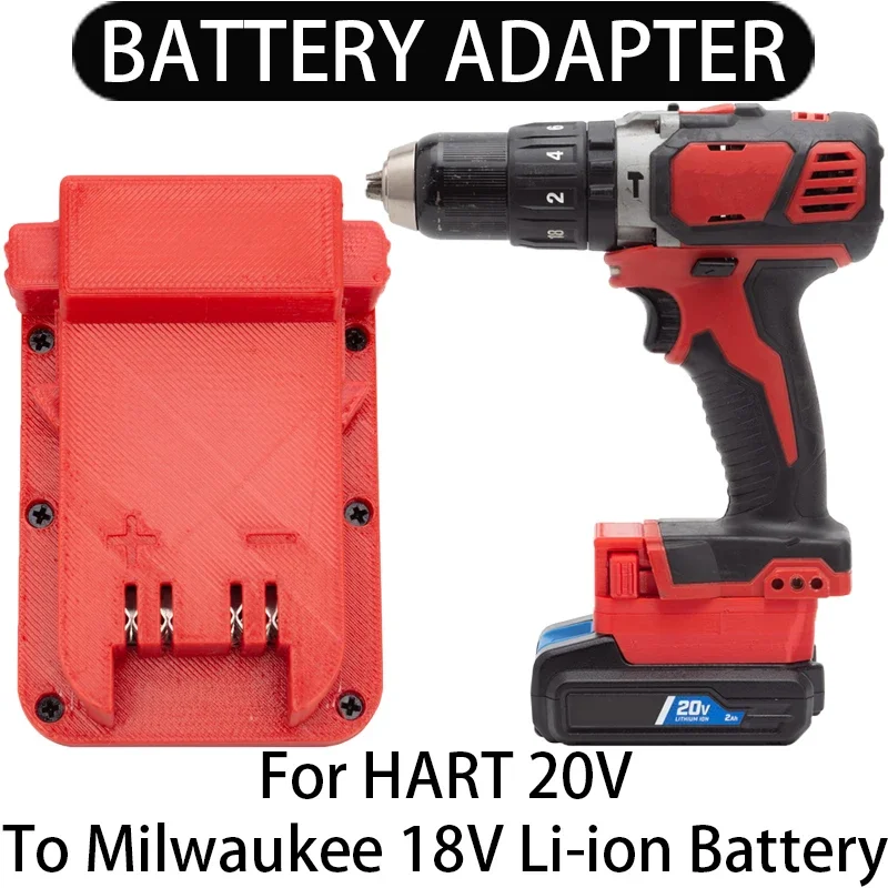 

Battery Adapter/Converter for Milwaukee 18V Li-Ion tools to HART 20V Li-Ion Battery Adapter Power Tool Accessories