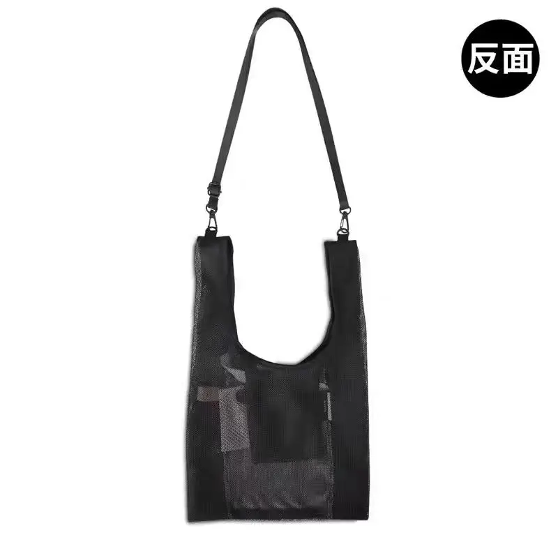 High Street Ne-net Men's Crossbody Eco-friendly Bag Male Mesh Foldable Handbag Apparel Accessories