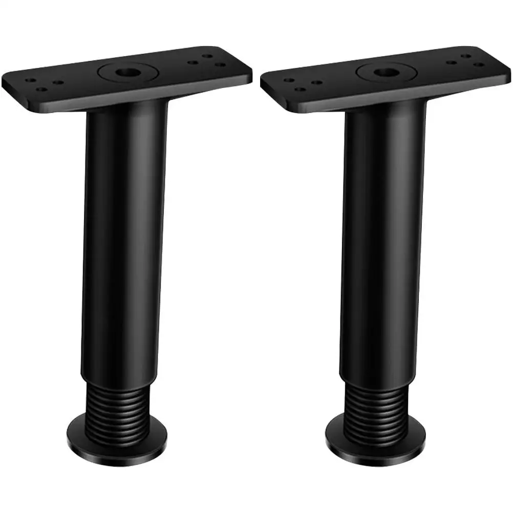 2 pezzi gambe di supporto per letto 15 cm 25 cm gambe per mobili regolabili per base del telaio del letto kit di rinforzo nero protezione del materasso anti